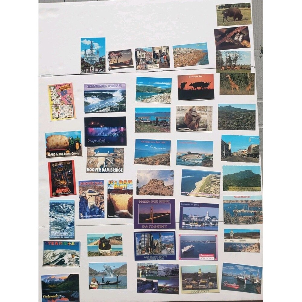 41 Vintage Souvenir Postcard Folders Lot #1 Linen Chrome U.S. Canada Views